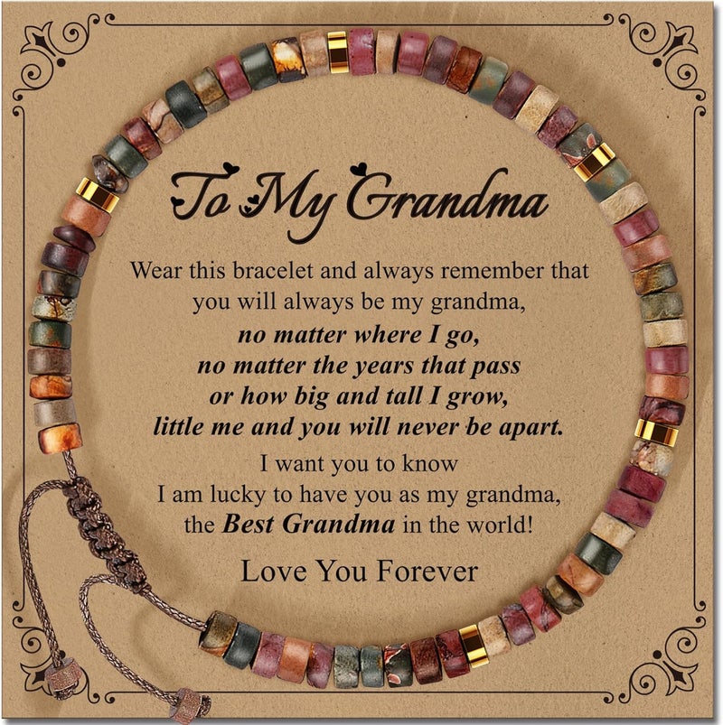 ZOKCC Inspirational Gifts Bracelets for Women: Christmas Day Gifts for Women Friends Sister Mom - Healing Natural Stone Beads Bracelets Thinking of you Get Well Soon Gift for Women - Image 1